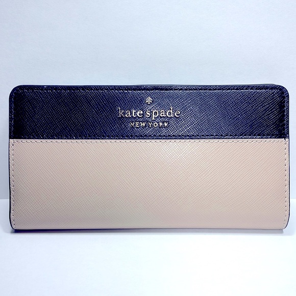 kate spade Handbags - NWT KATE SPADE Large Slim Bifold Colorblock Wallet